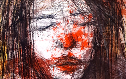 “Nómade ancestral” (2021). Mixta sobre papel. 48x63cm. Juan Fabre.